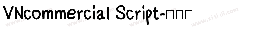 VNcommercial Script字体转换